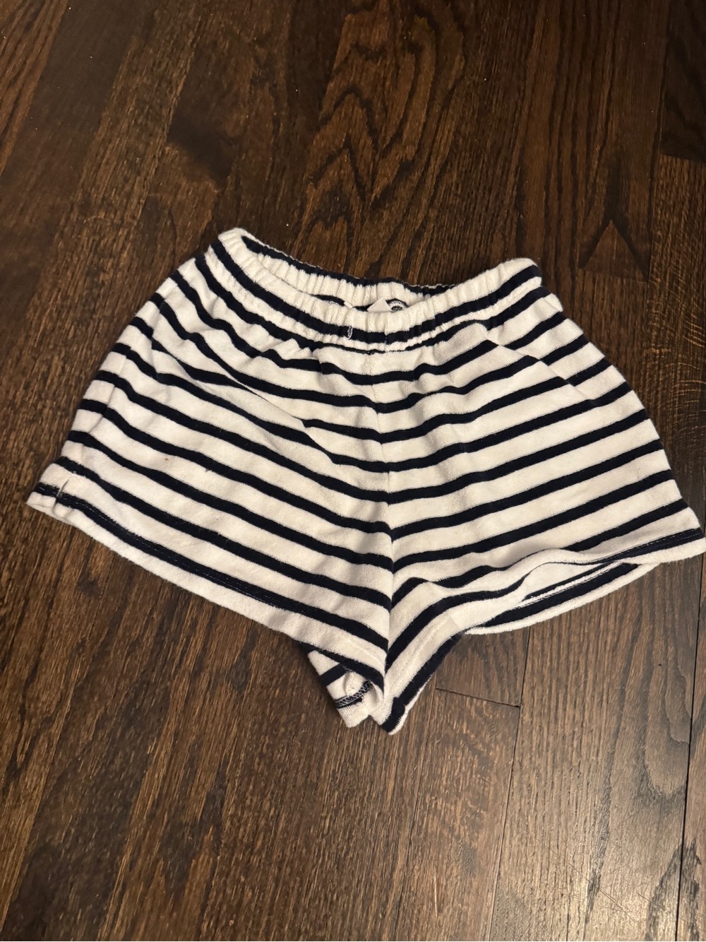 Girls Gap Kids Size Small 6 7 Shorts Striped Black and White Knit Terry Shorts